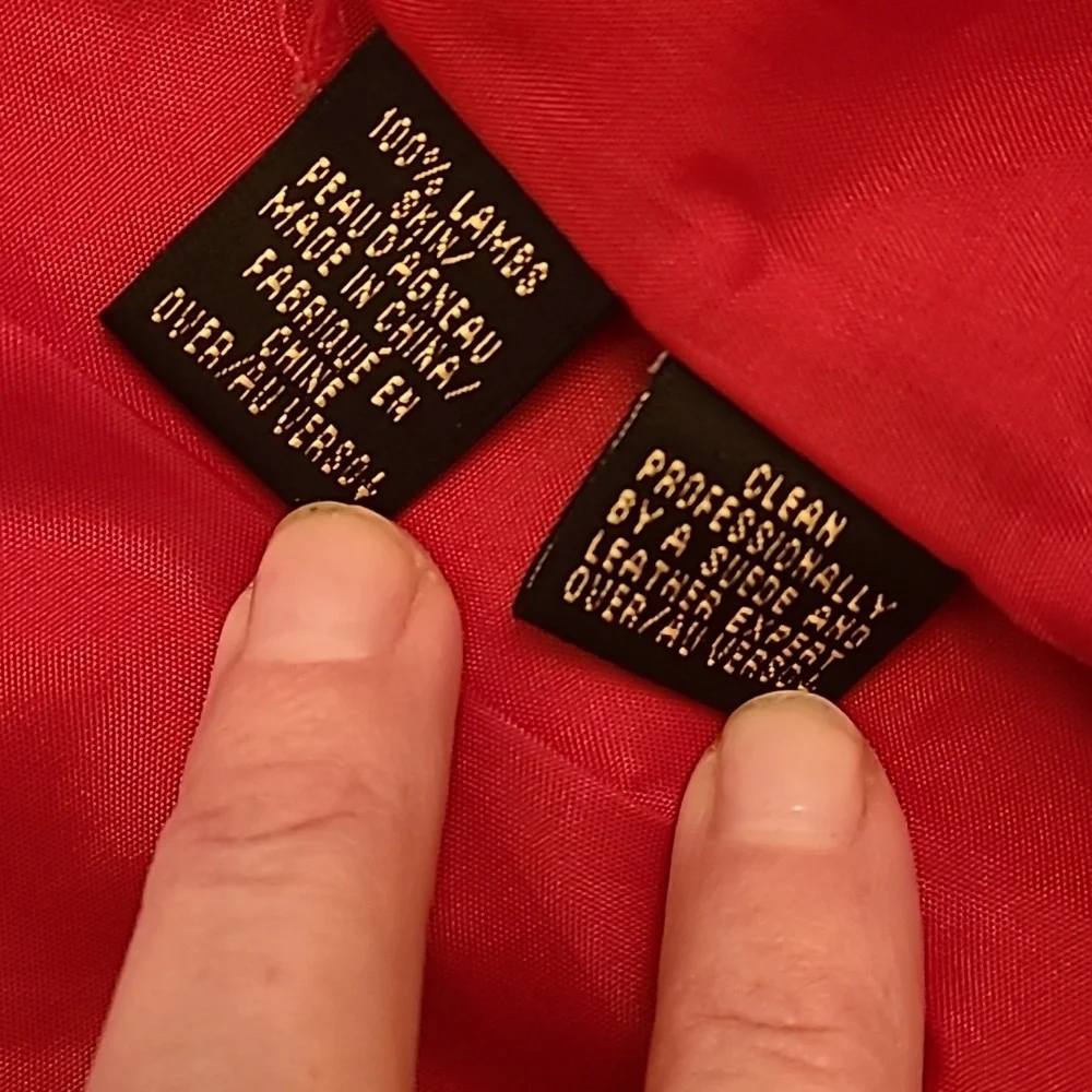 Dana Buchman Red Butter Soft Leather Moto Biker Jacket Size 8 - Picture 6 of 11